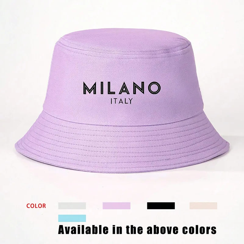 Women's Vacation Classic Style Letter English Letters Flat Eaves Bucket Hat
