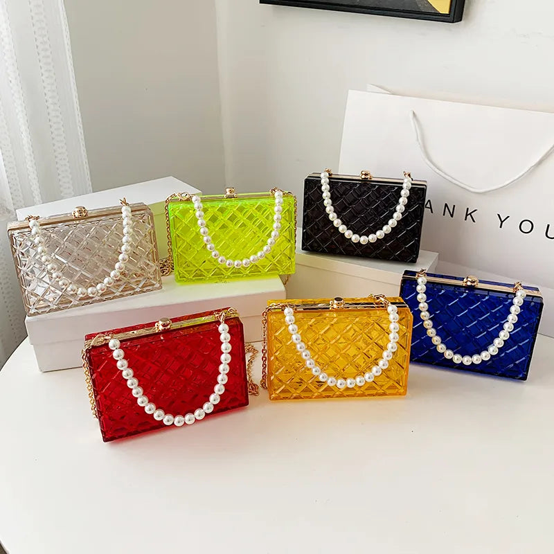 women's all seasons arylic classic style handbag
