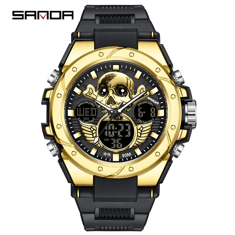 modern style solid color electronic men's watches