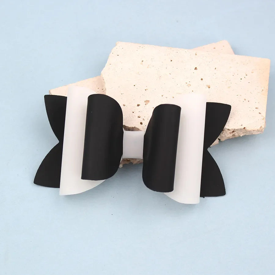 New Summer Fresh Pvc Bow Hairpin Candy Color Bow Hairpin Simple and Versatile