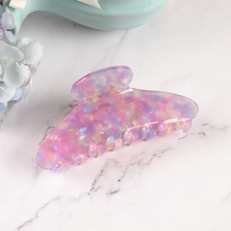 New Style Large Size Acetate Shark Clamp Hair Clip Women Luxury Fashion Hair Accessories Hair Claw For Thick Hair Tail