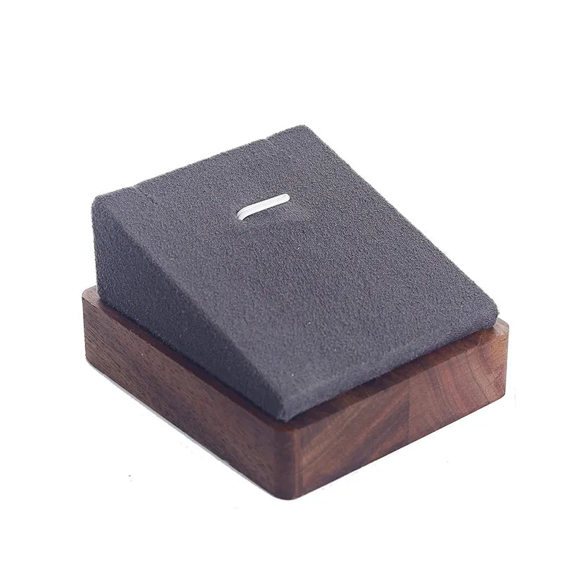 Basic Modern Style Classic Style Geometric solid wood Flannel Jewelry Display Jewelry Rack