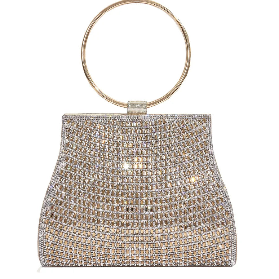 Gold Black Silver Pu Leather Solid Color Shell Evening Bags