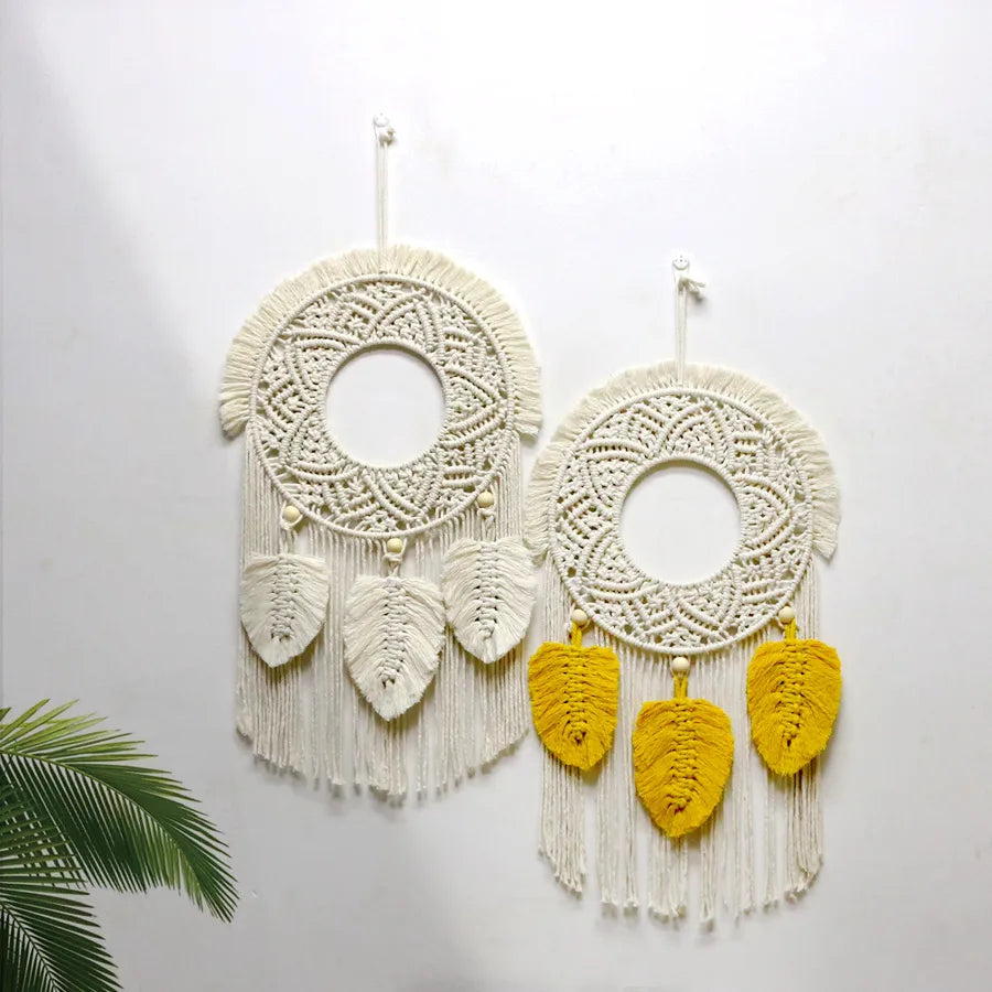 casual vacation solid color cotton pendant wall art