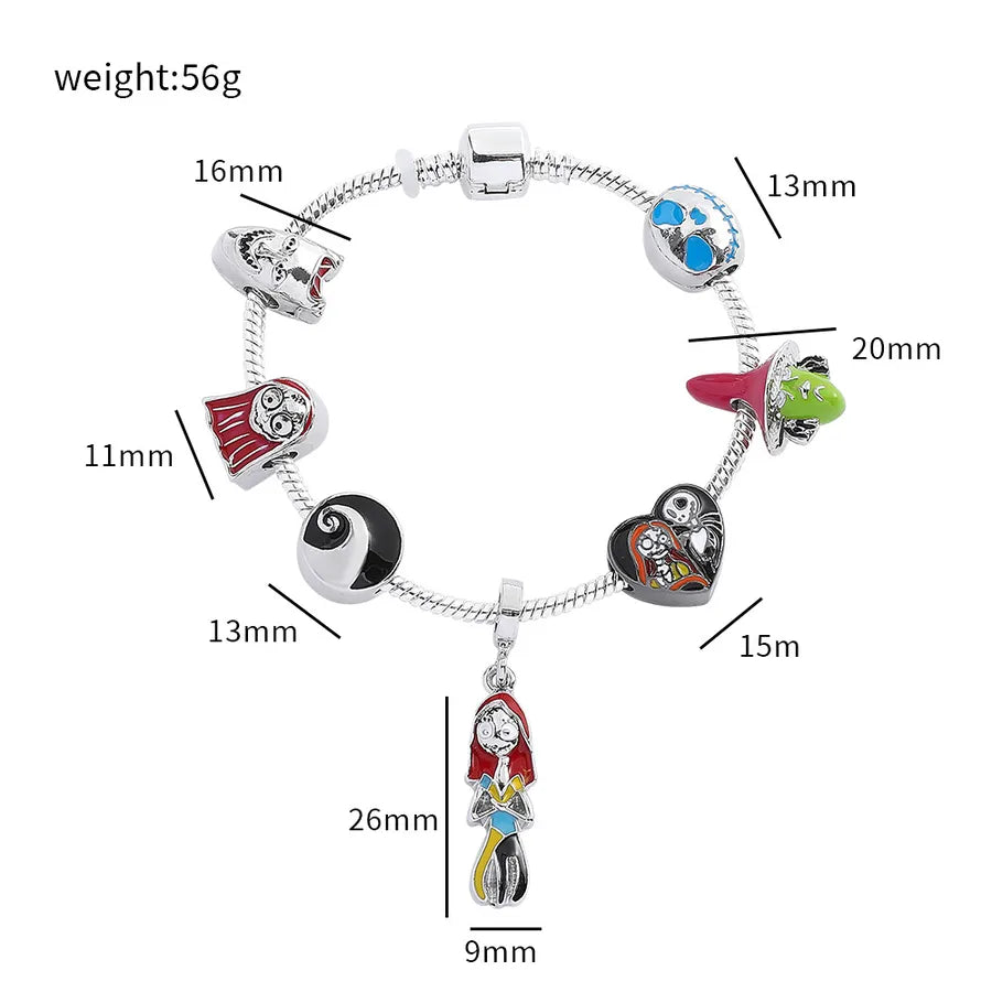 Cartoon Animation Horror Movie coraline Ghost Mother Halloween Pan Diy Beaded Bracelet Jewelry