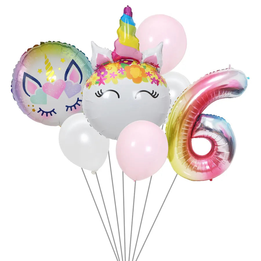 cute rainbow star  aluminum film home party carnival balloons