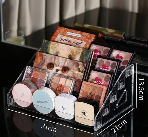 simple style trapezoid plastic metal jewelry display