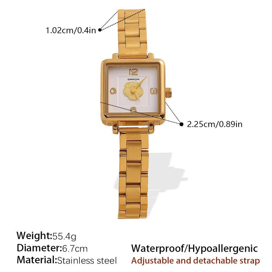 Elegant Vintage Style Commute Round Electronic Watch Women's Watches