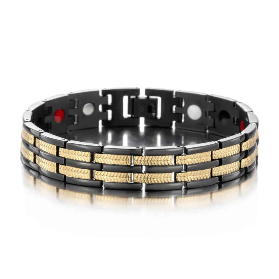simple style geometric titanium steel plating bracelets