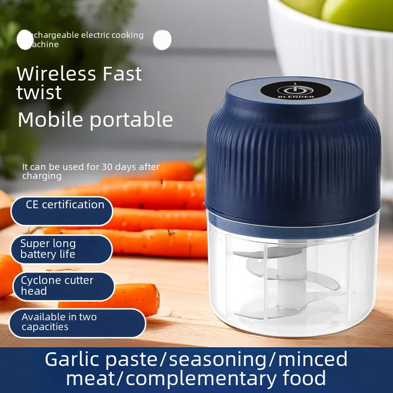 Electric Garlic Beater Rechargeable Garlic Beater Household Garlic Mashed Artifact Small Auxiliary Food Cooking Machine Garlic Pull