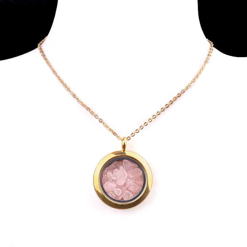 Elegant Vintage Style Geometric 304 Stainless Steel gravel cable chain Pendant Necklace In Bulk
