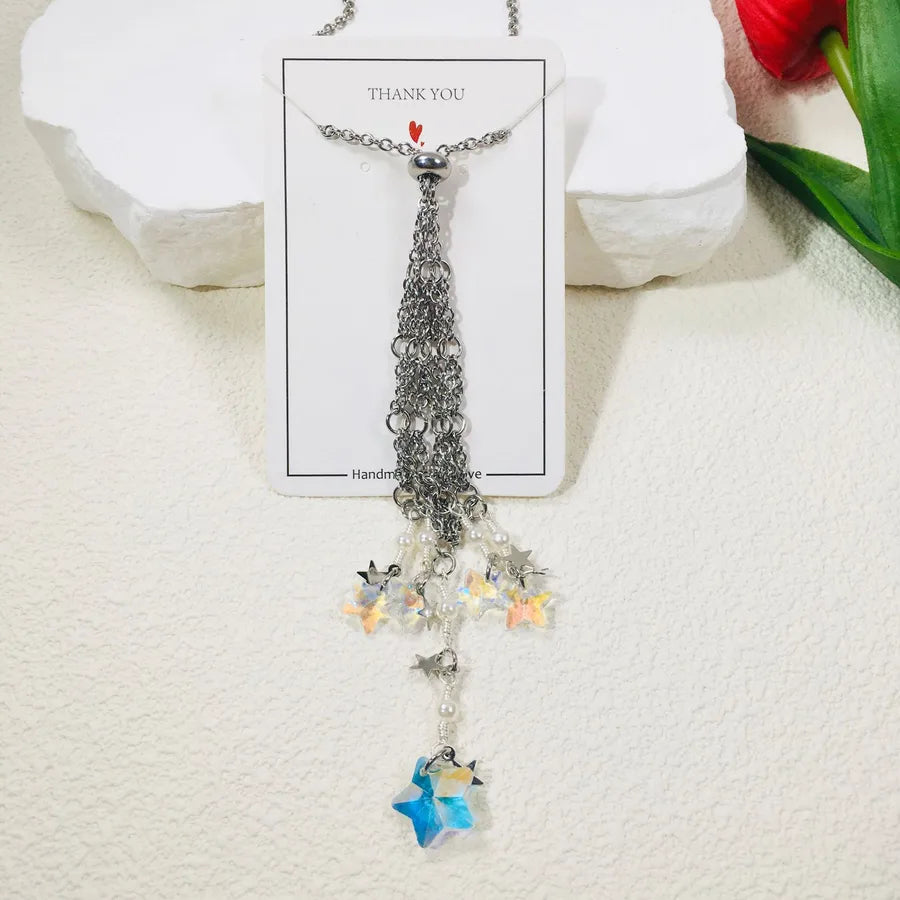 Elegant Lady Pastoral Star Metal pendant Artificial Decorations