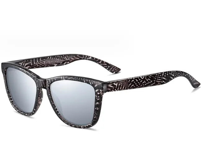 simple style flower tac square full frame men's sunglasses