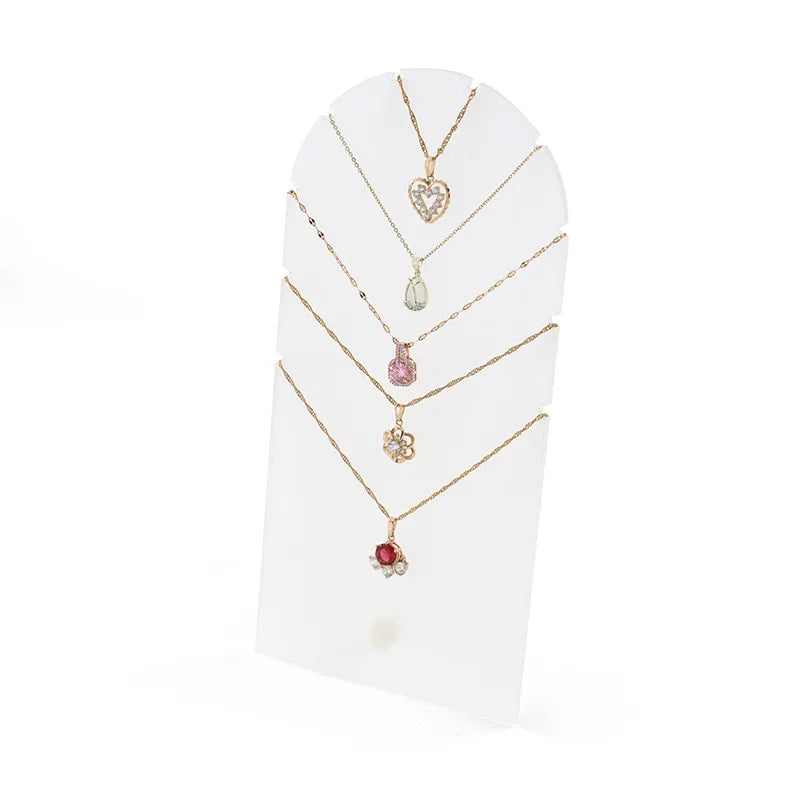 Acrylic Necklace Display Stand Jewelry Shooting Props Artistic Style Assembled Design Necklace Showcase Acrylic Holder