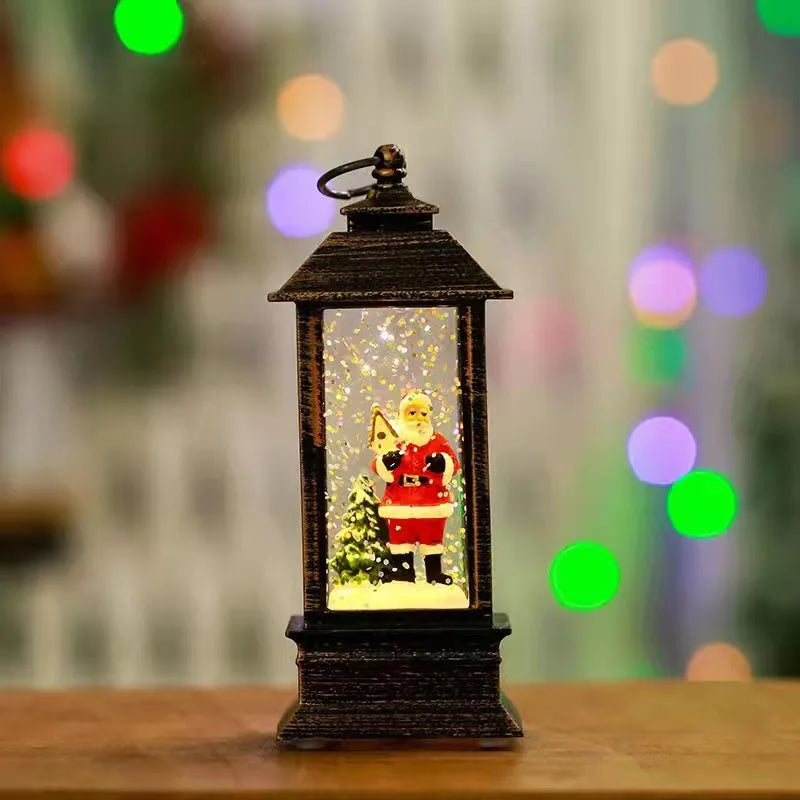 Christmas Cartoon Style Cute Santa Claus Snowman Plastic Indoor Party Festival Ornaments