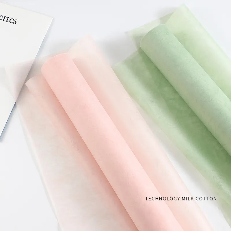 Romantic Solid Color Polyester Daily Date Korean Floral Wrapping Paper Party Supplies Gift Wrapping Supplies 1 Piece