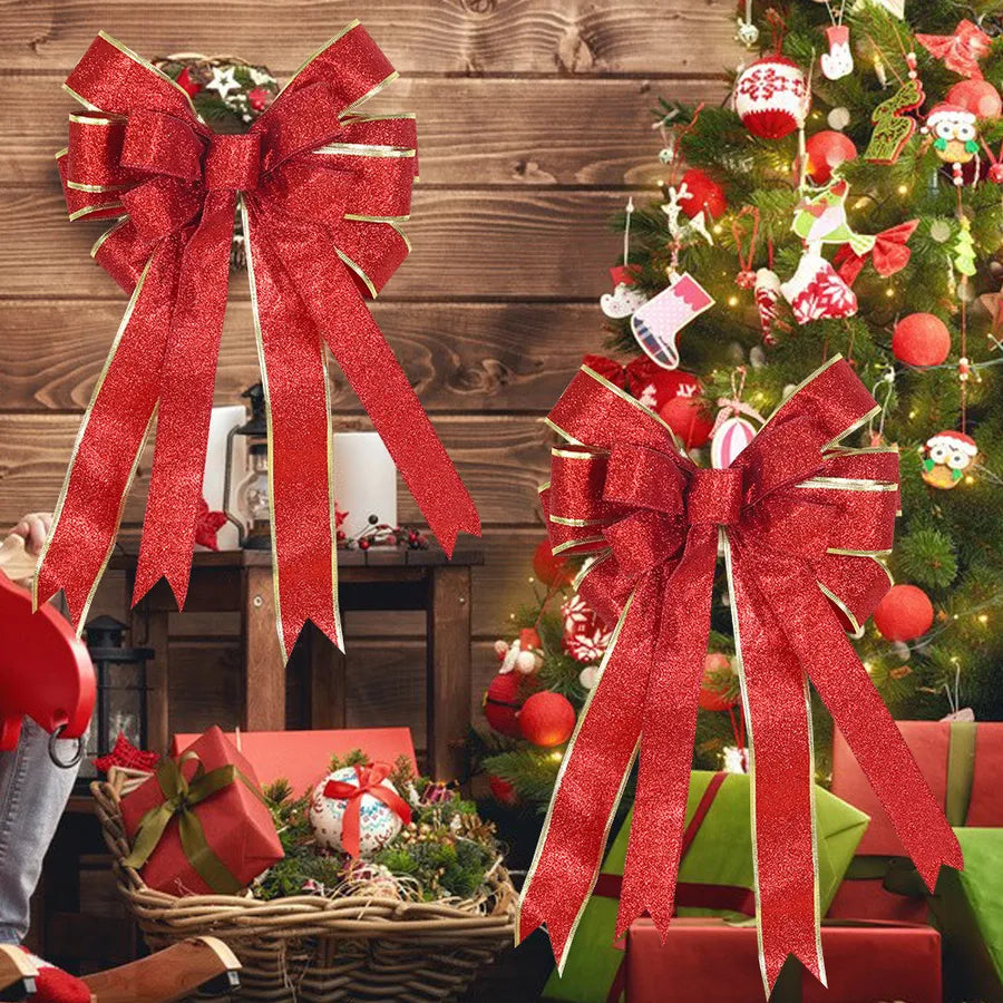 Christmas Cute Exaggerated Bow Knot Indoor Party Festival Decorative Props