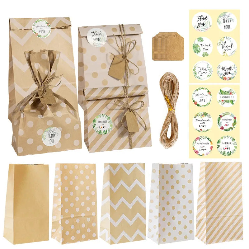 cute stripe polka dots paper date gift wrapping supplies