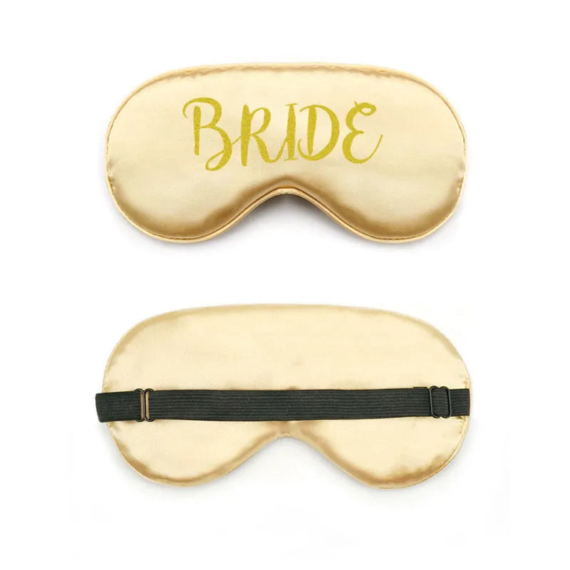 bride and bridesmaid artificial silk eye shield adjustable elastic wedding game bridesmaid gift