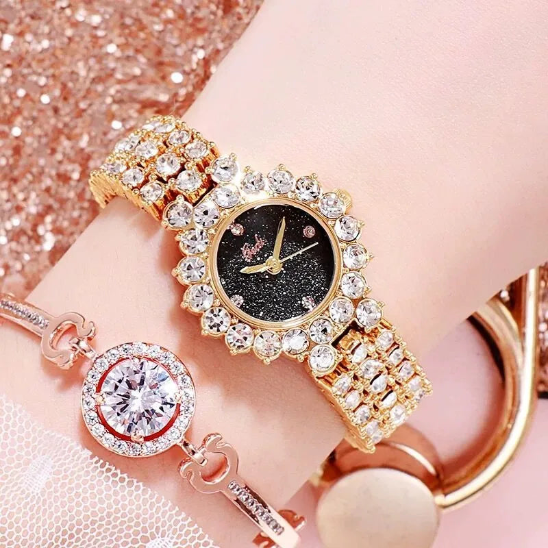 Elegant Streetwear Geometric Jewelry Buckle Quartz Watch Women's Watches