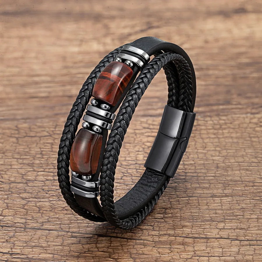 Casual Geometric 316 Stainless Steel  Men'S Bracelets