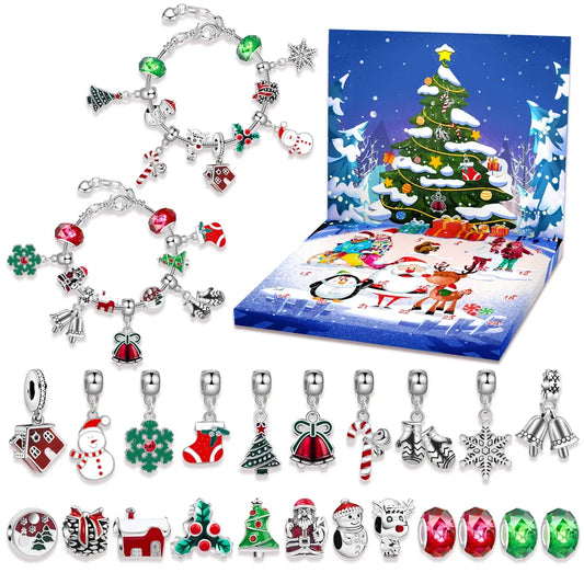 1 Set Alloy Christmas Hat Santa Claus Pendant Chain Jewelry Accessories