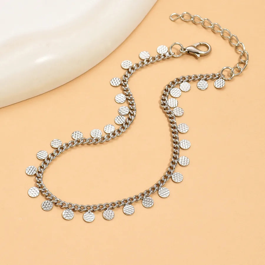 Bohemian Beach Style Distinctive Foot Decoration Simple Metal Turquoise Rice Beads Rhinestone Soft Pottery Multi-Style Foot Chain
