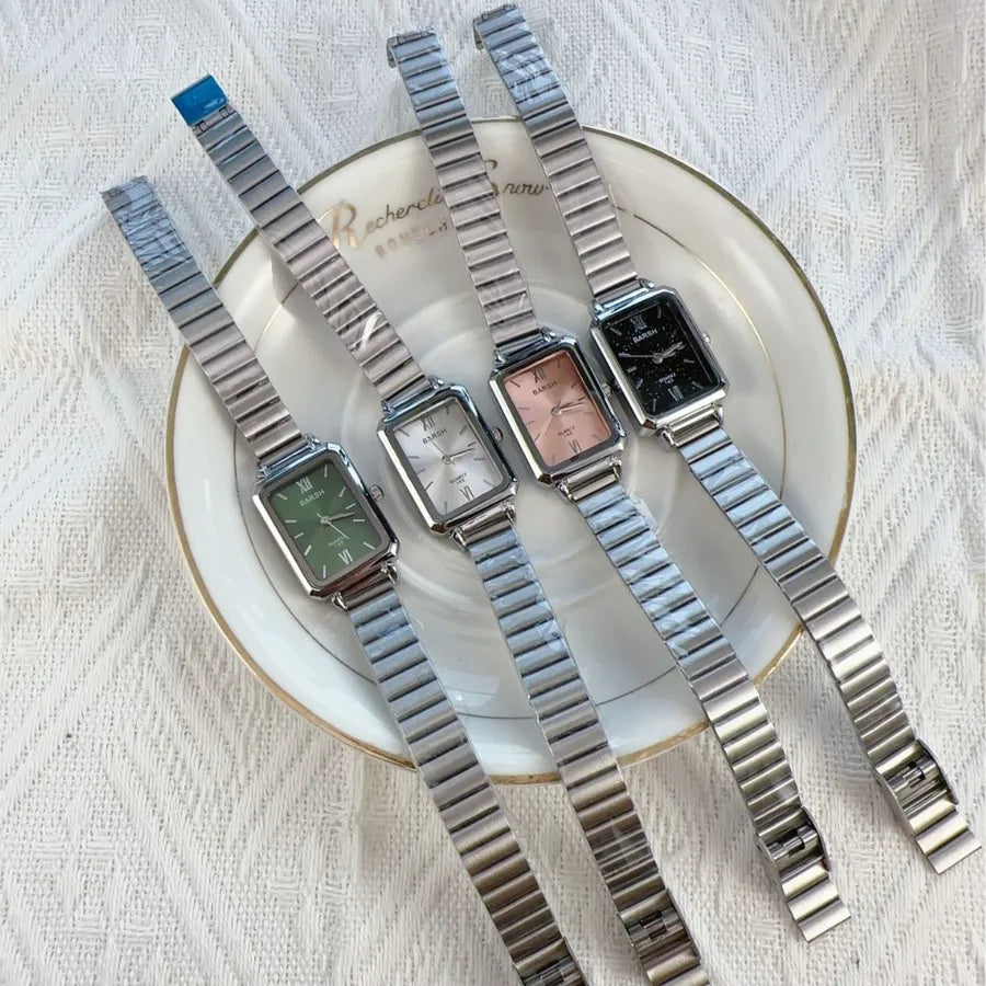 Casual Square Concealed Buckle Quartz Women's Watches