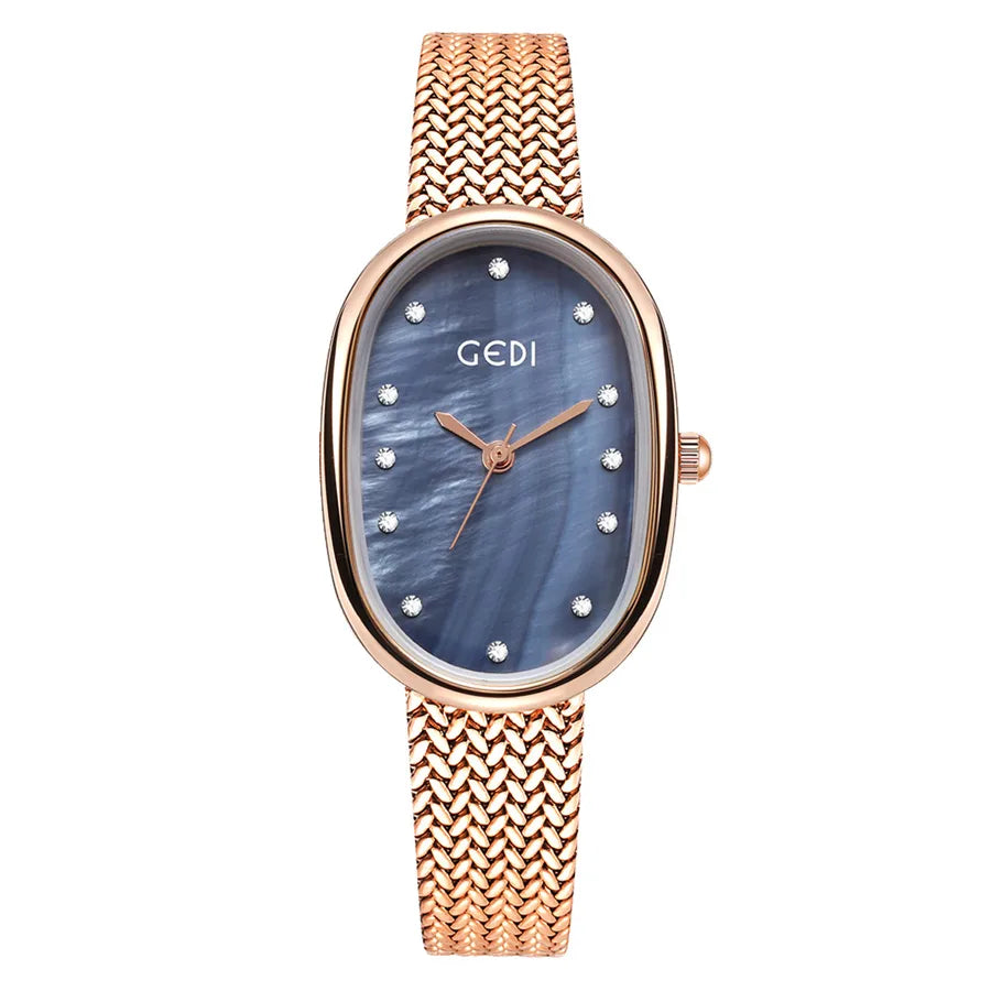 Elegant Geometric Hanging Buckle Quartz Women's Watches