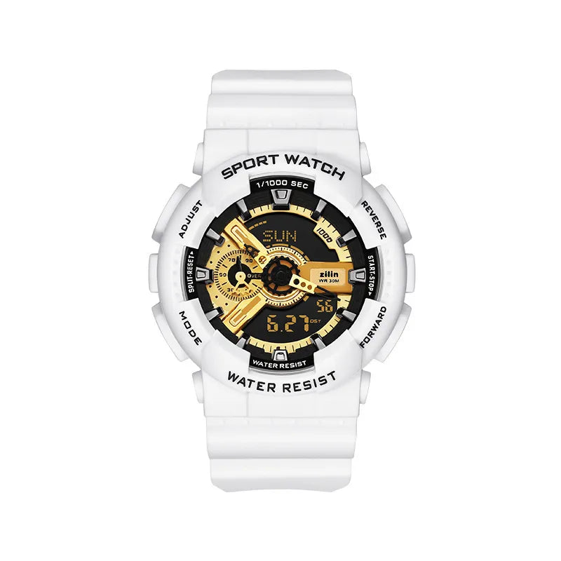 Electronic Watch Sports High School Students Men's Luminous Electronic Watch Trendy Alarm Clock Men's Multifunctional Teenagers