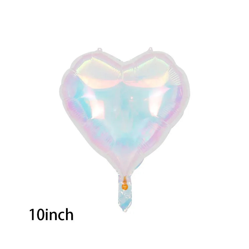Birthday Casual Sweet Star Heart Shape Butterfly Aluminum Film Party Festival Balloons