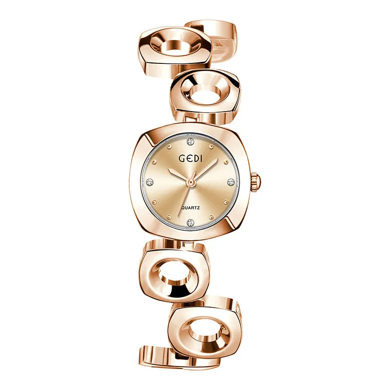 Casual Solid Color Jewelry Buckle Quartz Watch Women's Watches