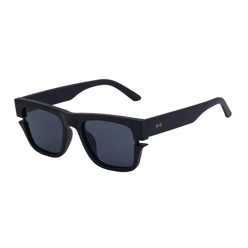 Vacation Solid Color Tac Gradient Tinted Lenses Square Full Frame Men's Sunglasses