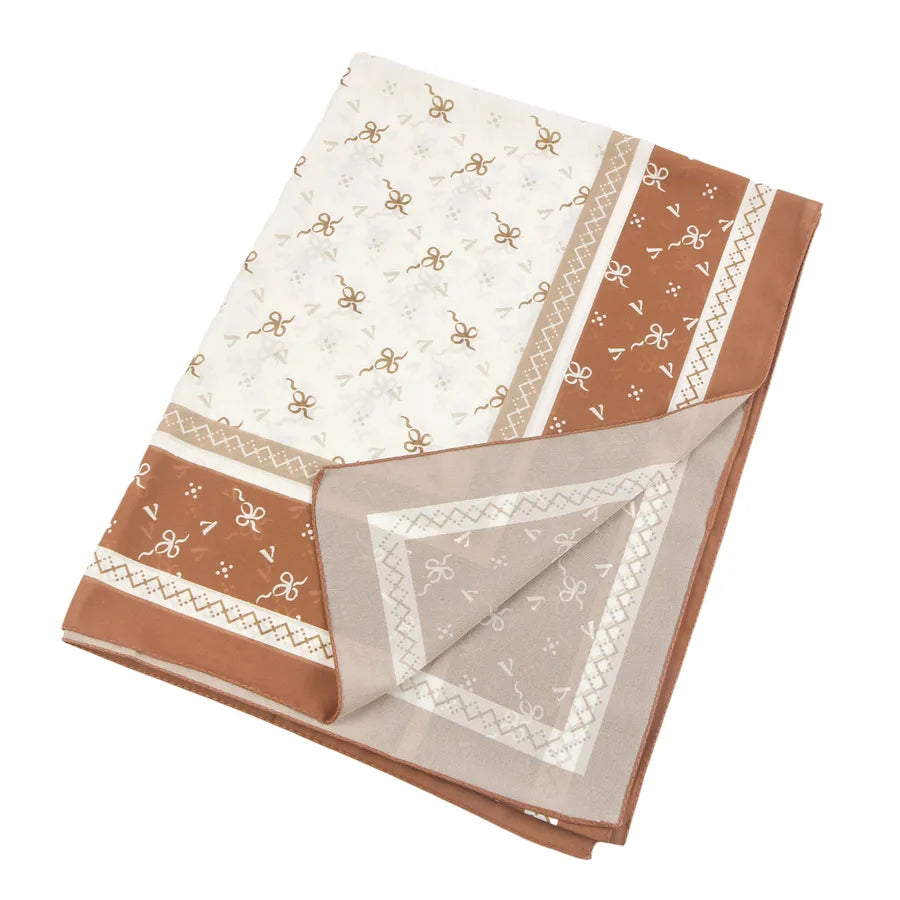 New High-grade Printed Satin Chiffon Scarf Malaysia Scarf Long Scarf Middle East Dubai Turban