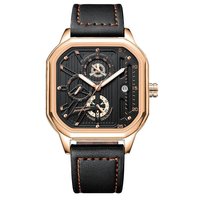 sports geometric buckle quartz men's watches