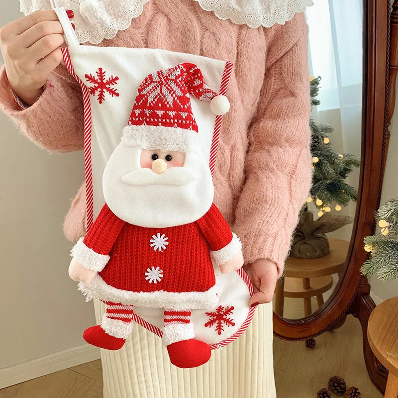 Christmas Fashion Santa Claus Snowman Nonwoven Party Christmas socks