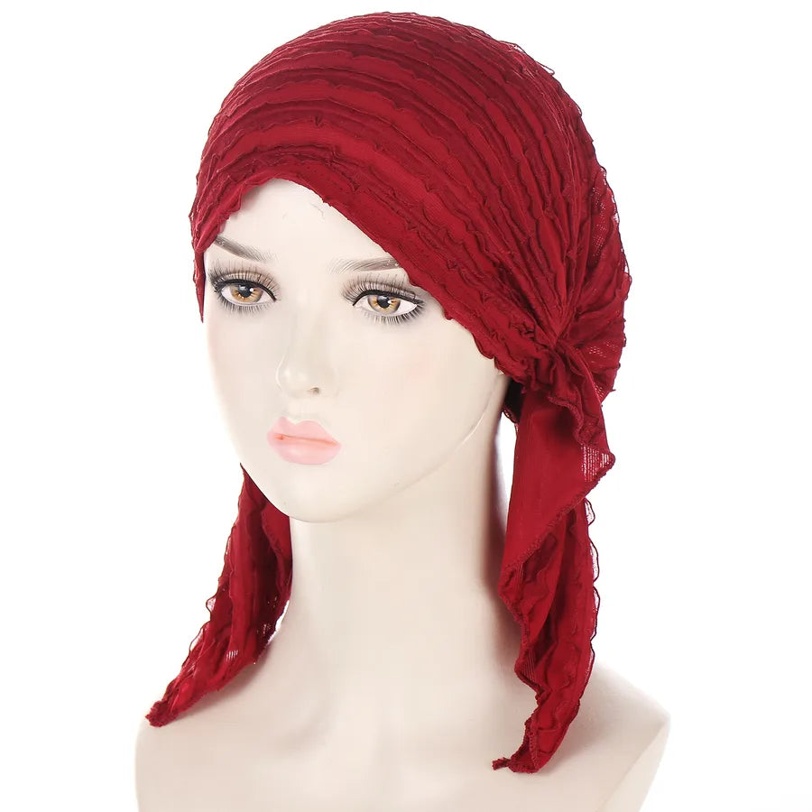 Women's Casual Classic Style Solid Color Polyester Hijab