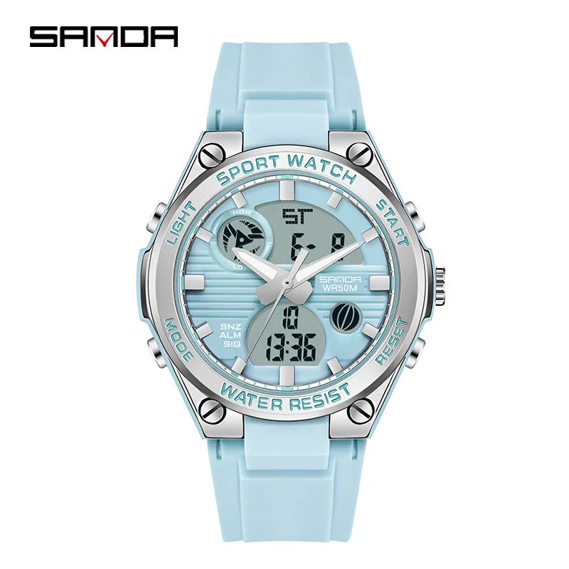 modern style solid color electronic men's watches