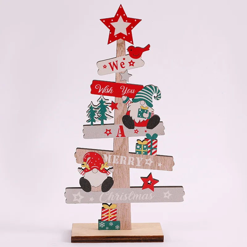 Christmas Cartoon Style Simple Style Letter Snowman Wood Holiday Festival Ornaments