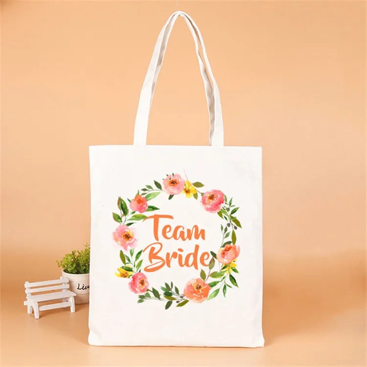 letter linen party gift bags