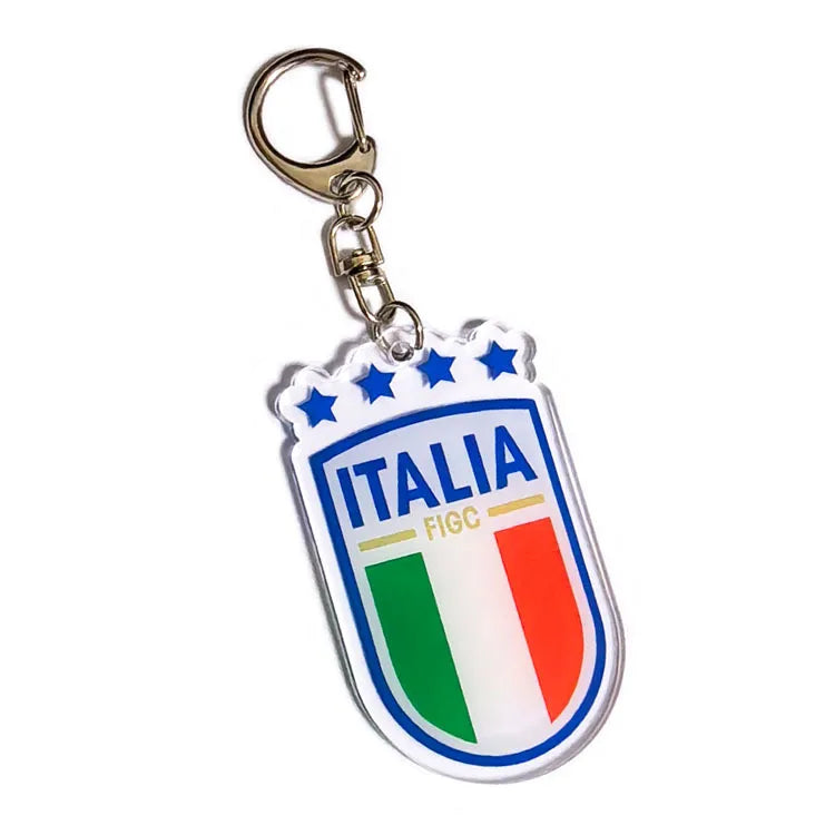 Modern Style National Flag Symbol Acrylic Unisex Keychain