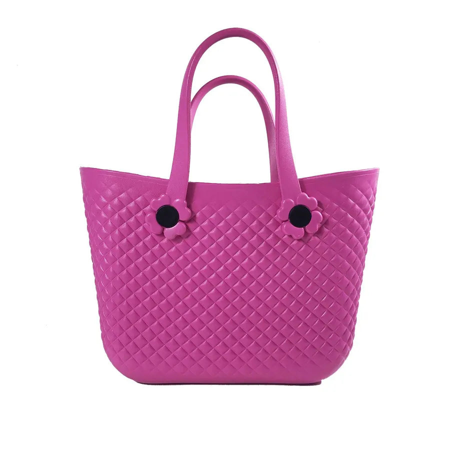 Women's Oversized EVA Solid Color Classic Style Square Open Handbag