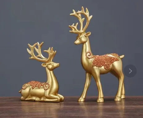 Christmas Simple Style Elk Resin Ornaments Artificial Decorations