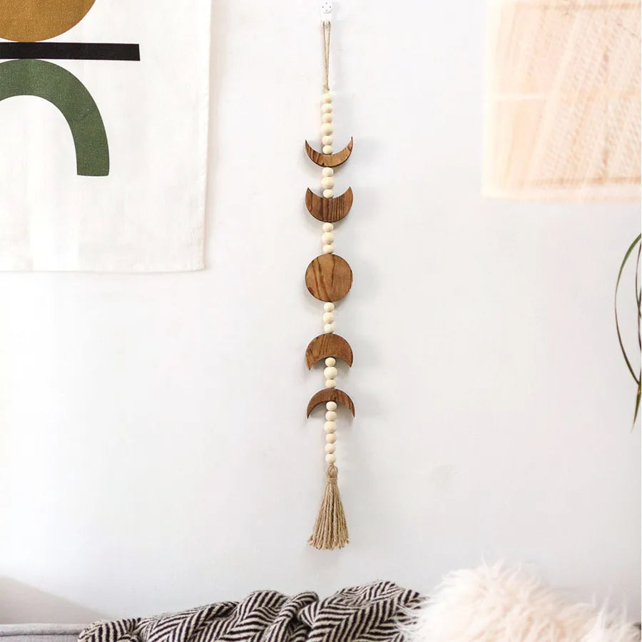 casual solid color cotton thread pendant wall art