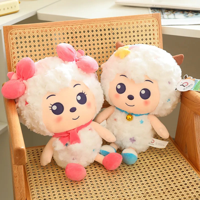 Genuine Pleasant Goat plush toy beautiful sheep doll lazy sheep pillow gift leg clip doll children's toy