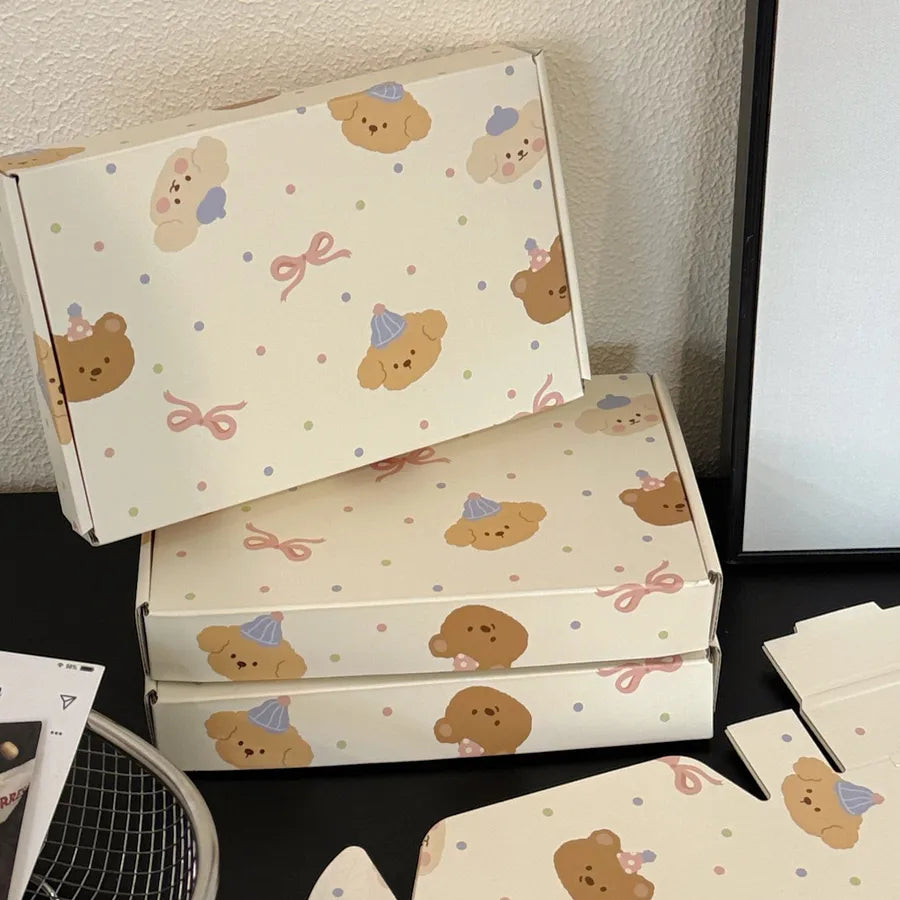 5 PCS/Package Paper Card Cute Party Birthday Animal Cartoon Multicolor Box