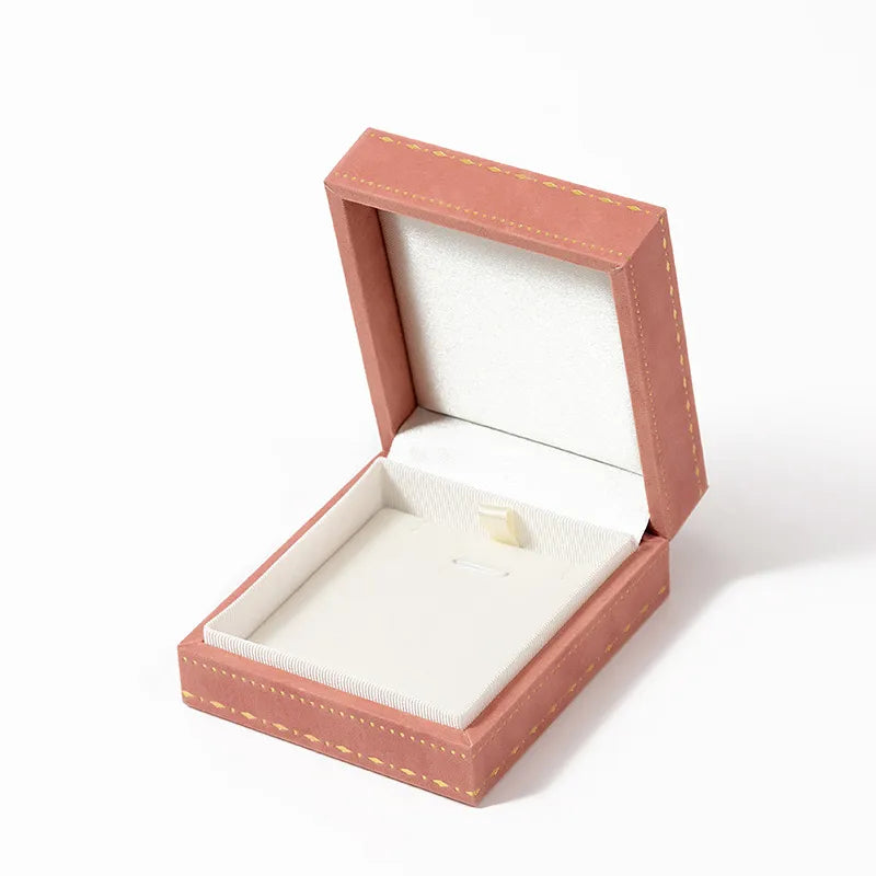 1 Piece Flannel Luxurious Holiday Banquet Solid Color Jewelry Boxes