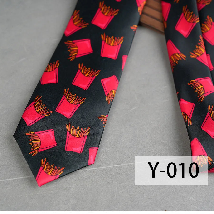 Casual Geometric Plant Arrow Polyester Yarn Men's Tie