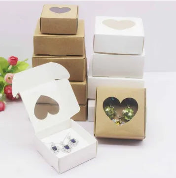 Multicolor Handmade Printed Candy Box Black Marble Pattern Window Business Gift Box Confectionery Packaging Jewelry Wrapping