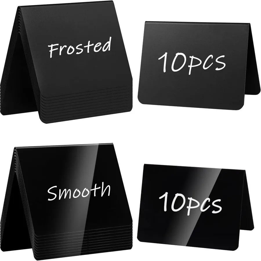 Suit in Stock L-Type Table Card Mini Vertical Desktop Table Stand Plastic Display Message Board Erasable Small Blackboard
